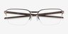 Oakley Sway Bar 0.5 Bronze TitaniumEyeglass Frames from EyeBuyDirect, Closed View