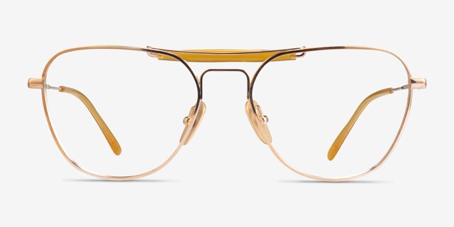 Ray-Ban RB8064V Gold TitaniumEyeglass Frames from EyeBuyDirect, Front View
