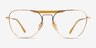 Ray-Ban RB8064V Gold TitaniumEyeglass Frames from EyeBuyDirect, Front View