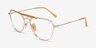 Ray-Ban RB8064V Gold TitaniumEyeglass Frames from EyeBuyDirect, Angle View