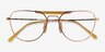 Ray-Ban RB8064V Gold TitaniumEyeglass Frames from EyeBuyDirect, Closed View