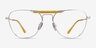 Ray-Ban RB8064V Brushed Silver TitaniumEyeglass Frames from EyeBuyDirect, Front View