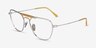 Ray-Ban RB8064V Brushed Silver TitaniumEyeglass Frames from EyeBuyDirect, Angle View
