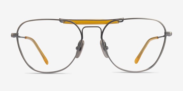 Ray-Ban RB8064V Demi Gloss Pewter TitaniumEyeglass Frames from EyeBuyDirect, Front View