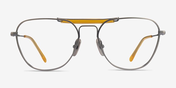 Ray-Ban RB8064V Demi Gloss Pewter Titanium Eyeglass Frames from EyeBuyDirect