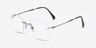 Ray-Ban RB8754 Lightray Matte Dark Gunmetal TitaniumEyeglass Frames from EyeBuyDirect, Angle View