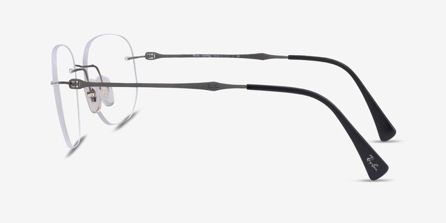 Ray-Ban RB8754 Lightray Matte Dark Gunmetal TitaniumEyeglass Frames from EyeBuyDirect, Side View