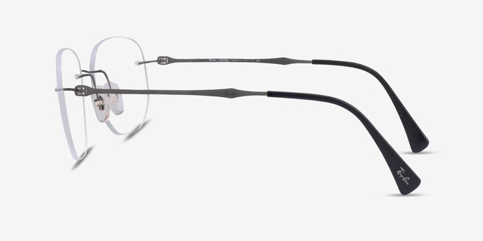 Ray-Ban RB8754 Lightray Matte Dark Gunmetal Titanium Eyeglass Frames from EyeBuyDirect