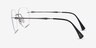 Ray-Ban RB8754 Lightray Matte Dark Gunmetal TitaniumEyeglass Frames from EyeBuyDirect, Side View