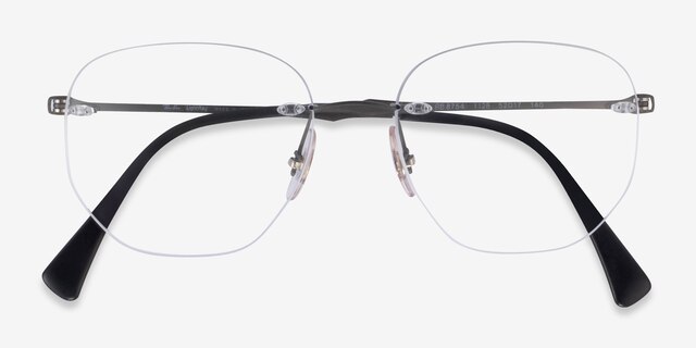 Ray-Ban RB8754 Lightray Matte Dark Gunmetal TitaniumEyeglass Frames from EyeBuyDirect, Closed View