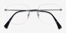 Ray-Ban RB8754 Lightray Matte Dark Gunmetal TitaniumEyeglass Frames from EyeBuyDirect, Closed View