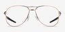 Oakley Contrail Ti Rx Satin Rose Gold TitaniumEyeglass Frames from EyeBuyDirect, Front View