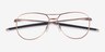 Oakley Contrail Ti Rx Satin Rose Gold TitaniumEyeglass Frames from EyeBuyDirect, Closed View