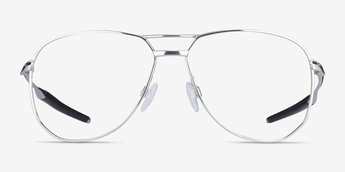 Oakley Contrail Ti Rx Polished Chrome Titanium Eyeglass Frames from EyeBuyDirect