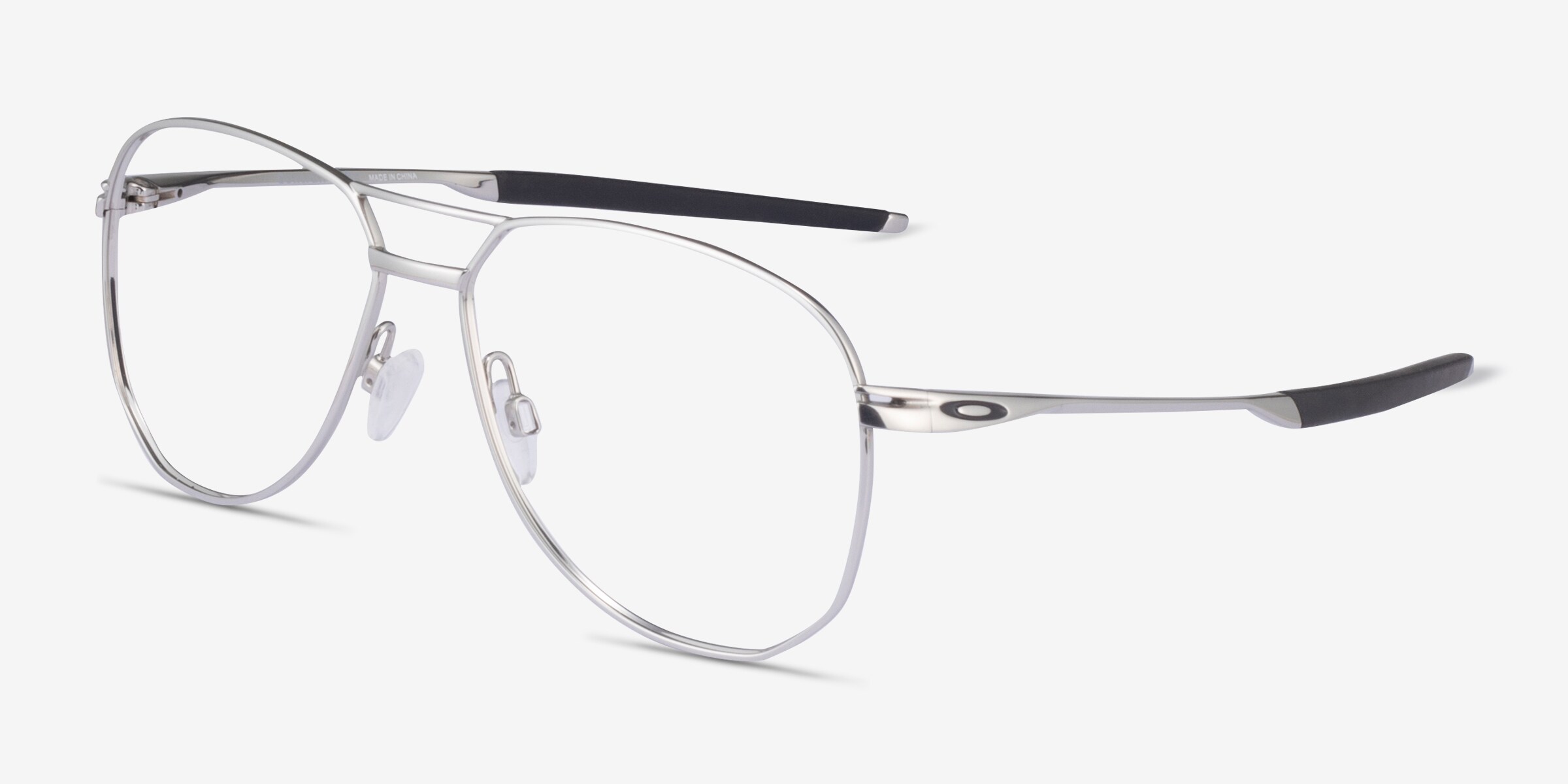 Oakley Contrail Ti Rx - Aviator Polished Chrome Frame Eyeglasses 