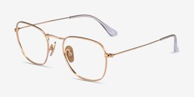 Ray-Ban RB8157V Frank Doré Titanium Montures de lunettes de vue d'EyeBuyDirect, Vue d'Angle