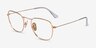 Ray-Ban RB8157V Frank Gold TitaniumEyeglass Frames from EyeBuyDirect, Angle View