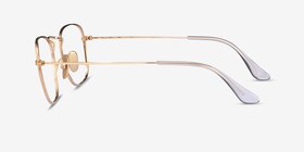 Ray-Ban RB8157V Frank Doré Titanium Montures de lunettes de vue d'EyeBuyDirect, Vue de Côté