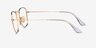 Ray-Ban RB8157V Frank Gold TitaniumEyeglass Frames from EyeBuyDirect, Side View