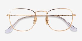 Ray-Ban RB8157V Frank Doré Titanium Montures de lunettes de vue d'EyeBuyDirect, Vue Rapprochée