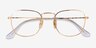 Ray-Ban RB8157V Frank Gold TitaniumEyeglass Frames from EyeBuyDirect, Closed View