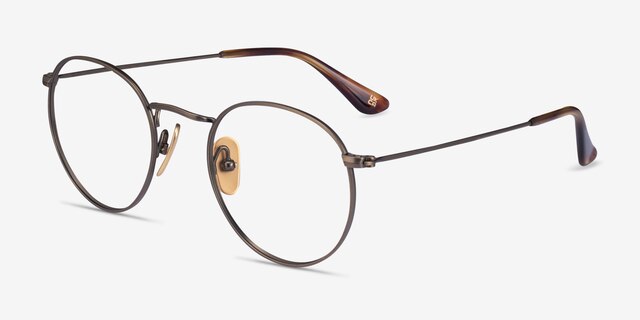 Ray-Ban RB8247V Bronze TitaniumEyeglass Frames from EyeBuyDirect, Angle View
