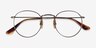 Ray-Ban RB8247V Bronze TitaniumEyeglass Frames from EyeBuyDirect, Closed View