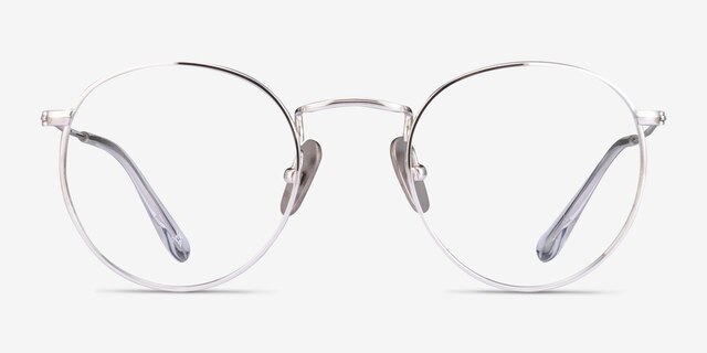 Ray-Ban RB8247V Silver TitaniumEyeglass Frames from EyeBuyDirect, Front View