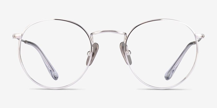 Ray-Ban RB8247V Silver Titanium Eyeglass Frames from EyeBuyDirect