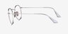 Ray-Ban RB8247V Silver TitaniumEyeglass Frames from EyeBuyDirect, Side View