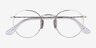 Ray-Ban RB8247V Silver TitaniumEyeglass Frames from EyeBuyDirect, Closed View
