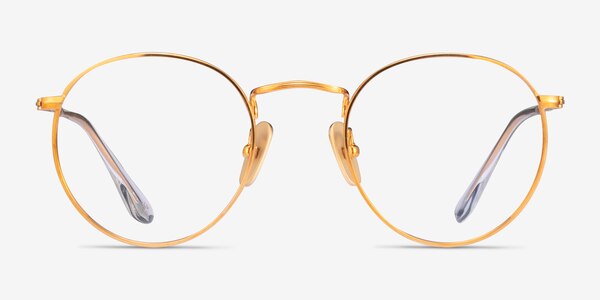 Ray-Ban RB8247V Shiny Gold Titanium Eyeglass Frames