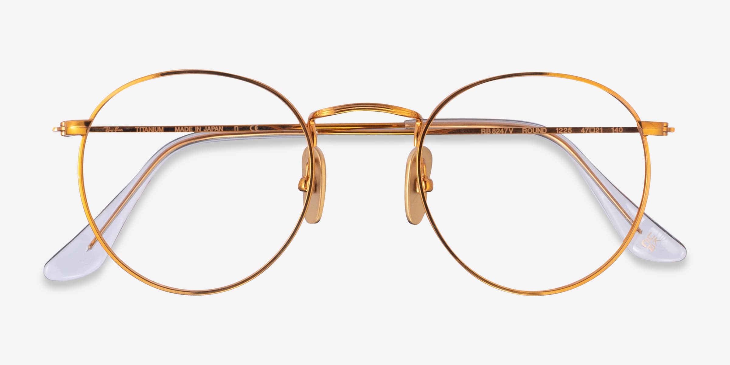 ROUND METAL OPTICS Eyeglasses with Gunmetal Frame - RB3447V
