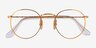 Ray-Ban RB8247V Shiny Gold TitaniumEyeglass Frames from EyeBuyDirect, Closed View
