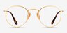 Ray-Ban RB8247V Gold TitaniumEyeglass Frames from EyeBuyDirect, Front View