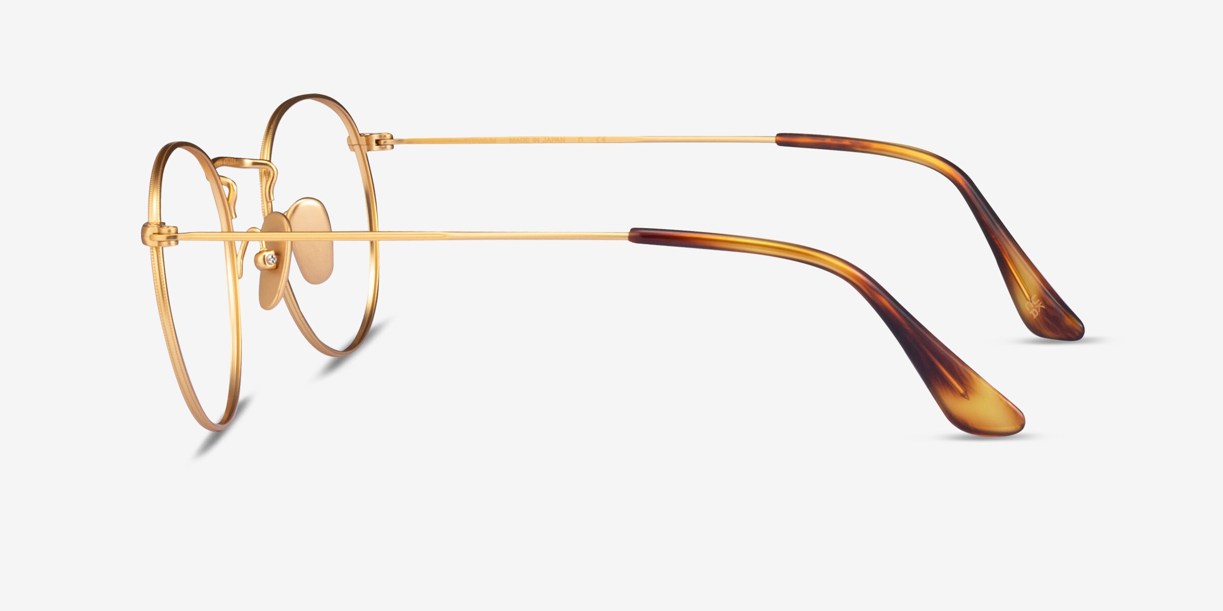 Ray-Ban RB8247V - Round Gold Frame Eyeglasses | Eyebuydirect