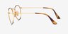 Ray-Ban RB8247V Gold TitaniumEyeglass Frames from EyeBuyDirect, Side View