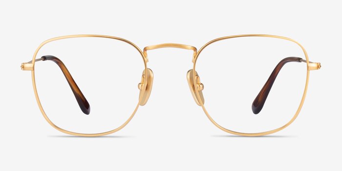 Ray-Ban RB8157V Frank Golden Titanium Eyeglass Frames from EyeBuyDirect