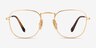Ray-Ban RB8157V Frank Golden TitaniumEyeglass Frames from EyeBuyDirect, Front View
