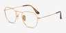 Ray-Ban RB8157V Frank Golden TitaniumEyeglass Frames from EyeBuyDirect, Angle View
