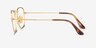 Ray-Ban RB8157V Frank Golden TitaniumEyeglass Frames from EyeBuyDirect, Side View
