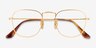Ray-Ban RB8157V Frank Golden TitaniumEyeglass Frames from EyeBuyDirect, Closed View