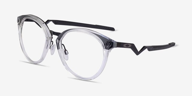Oakley Cognitive R Transparent TitaniumMontures de lunettes de vue d'EyeBuyDirect, Vue d'Angle