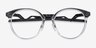 Oakley Cognitive R Transparent TitaniumMontures de lunettes de vue d'EyeBuyDirect, Vue Rapprochée