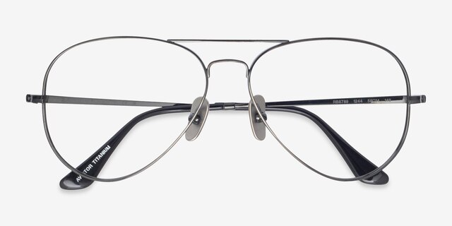 Ray-Ban RB8789 Gunmetal TitaniumMontures de lunettes de vue d'EyeBuyDirect, Vue Rapprochée