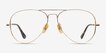 Ray-Ban RB8789 Shiny Gold TitaniumEyeglass Frames from EyeBuyDirect, Front View