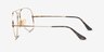 Ray-Ban RB8789 Shiny Gold TitaniumEyeglass Frames from EyeBuyDirect, Side View