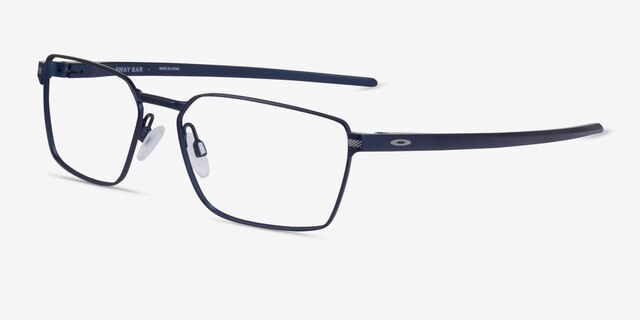 Oakley Sway Bar Matte Navy TitaniumEyeglass Frames from EyeBuyDirect, Angle View