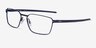 Oakley Sway Bar Matte Navy TitaniumEyeglass Frames from EyeBuyDirect, Angle View