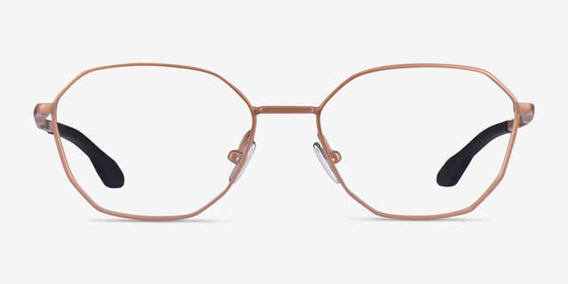 Oakley Sobriquet Matte Rose Gold TitaniumEyeglass Frames from EyeBuyDirect, Front View